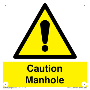 Caution Manhole